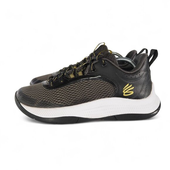 Under Armour Curry 3Z6 Jet Grey Gold Youth 6.5 Women's 8 Basketball 3025091-100 - Picture 2 of 11